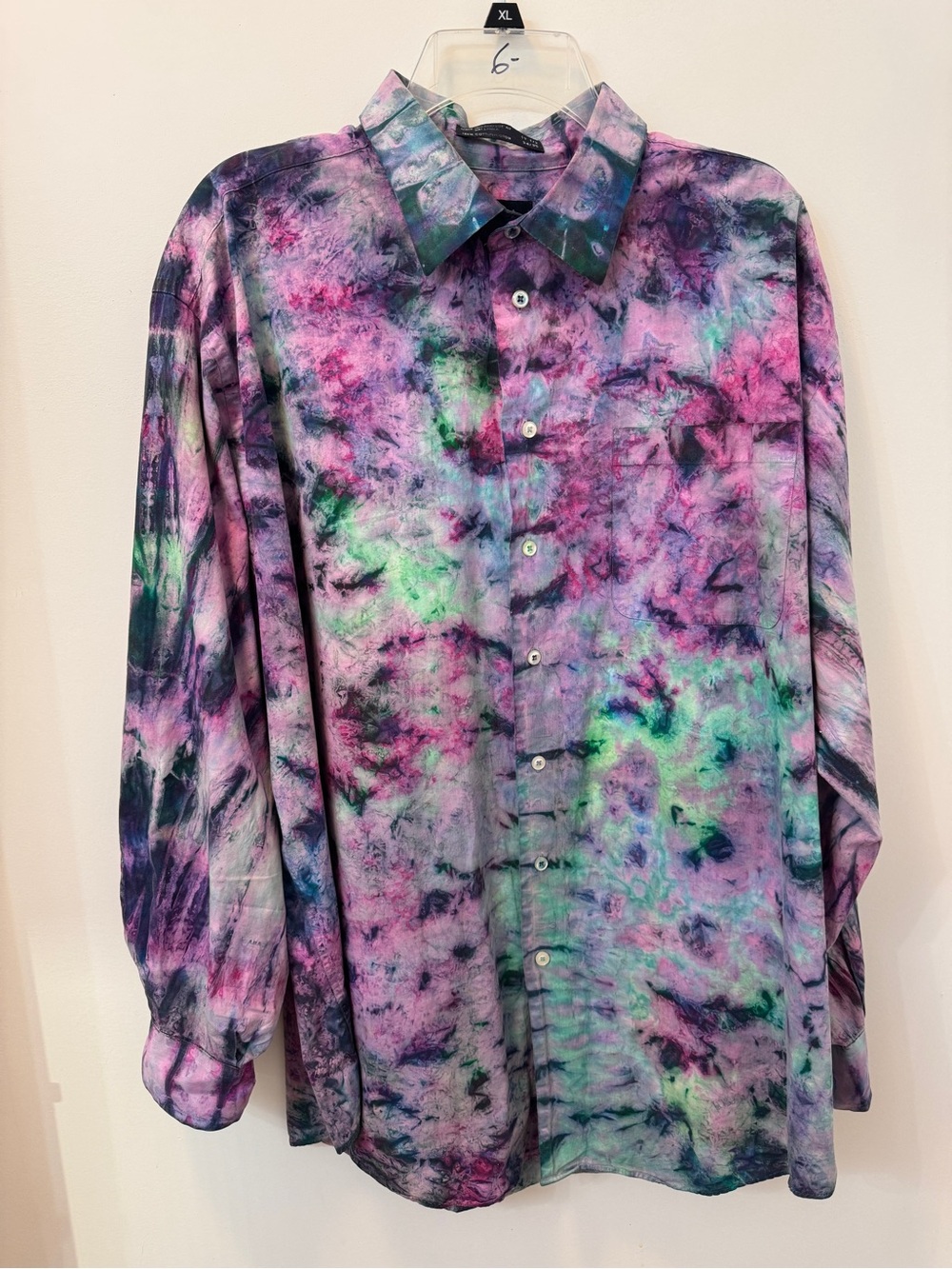 Nautica Tie-Dye Button-Up Shirt 100% Cotton